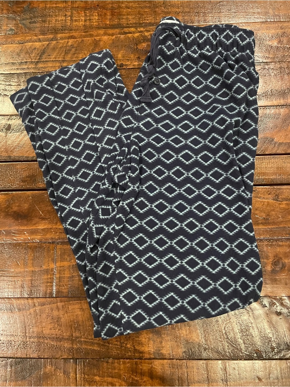 Goodfellow & Co Navy Blue Diamond-Print Lounge Pants